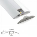 A021 Series 57x10mm LED Strip Channel - Recessed Flat Led Aluminum Extrusion For Cabinet